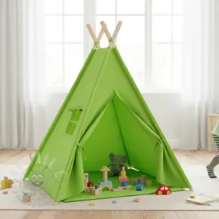 Kaksinkertainen harsokangas/musliini NEON LIME ORGANIC