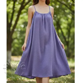 Kaksinkertainen harsokangas/musliini lavender ORGANIC