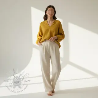 Kaksinkertainen harsokangas/musliini gold ORGANIC