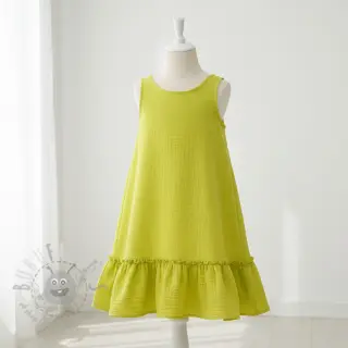 Kaksinkertainen harsokangas/musliini neon yellow
