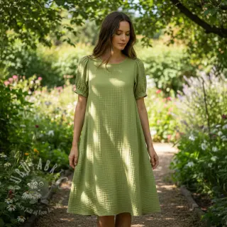 Kaksinkertainen harsokangas/musliini old lime
