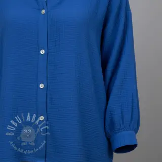 Kaksinkertainen harsokangas/musliini cobalt ORGANIC
