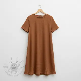 Kaksinkertainen harsokangas/musliini cognac ORGANIC