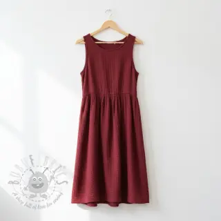 Kaksinkertainen harsokangas/musliini bordeaux