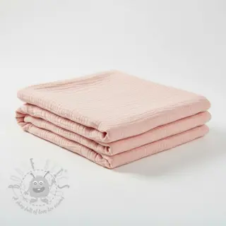 Kaksinkertainen harsokangas/musliini light rose