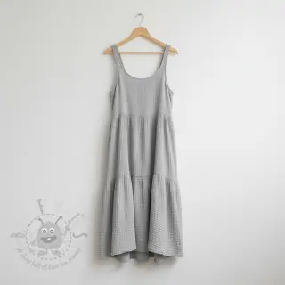 Kaksinkertainen harsokangas/musliini light grey