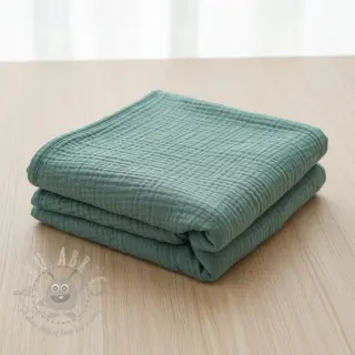 Kaksinkertainen harsokangas/musliini green
