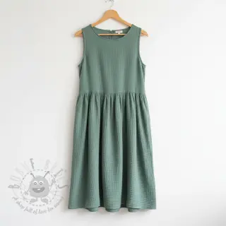 Kaksinkertainen harsokangas/musliini green