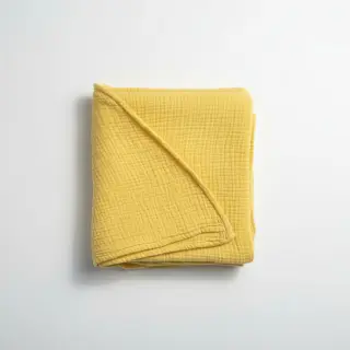 Dvojitá gázovina/mušelín soft yellow
