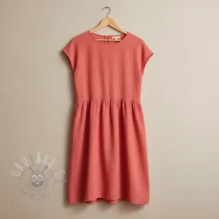 Kaksinkertainen harsokangas/musliini coral