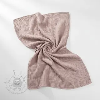 Kaksinkertainen harsokangas/musliini old rose