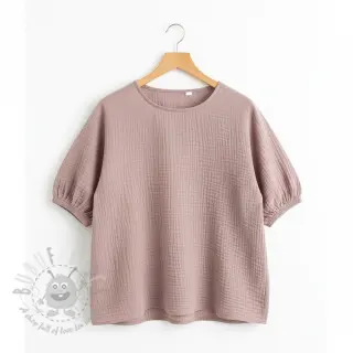 Kaksinkertainen harsokangas/musliini old rose