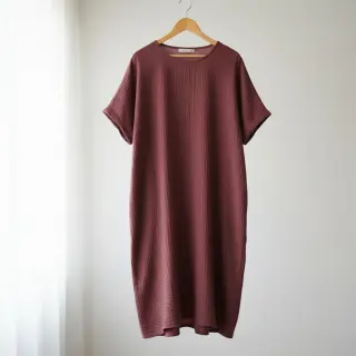 Dvojitá gázovina/mušelín rouge ORGANIC