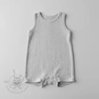 Kaksinkertainen harsokangas/musliini light grey ORGANIC