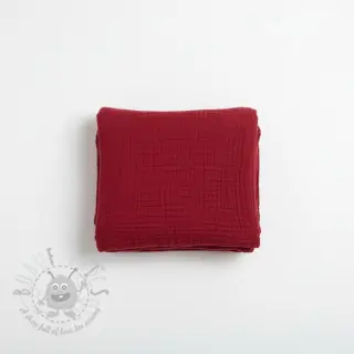 Kaksinkertainen harsokangas/musliini red ORGANIC
