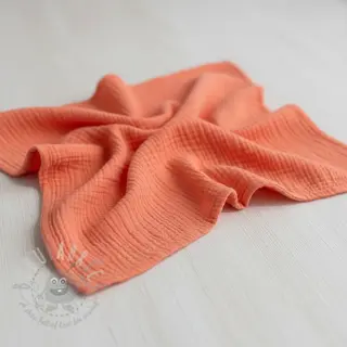 Kaksinkertainen harsokangas/musliini salmon ORGANIC