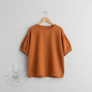 Kaksinkertainen harsokangas/musliini brique ORGANIC