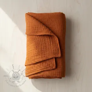 Kaksinkertainen harsokangas/musliini rust ORGANIC