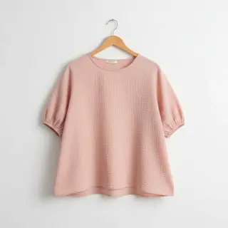 Dvojitá gázovina/mušelín light rose ORGANIC