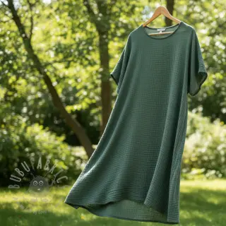 Kaksinkertainen harsokangas/musliini green ORGANIC