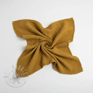 Kaksinkertainen harsokangas/musliini ochre ORGANIC