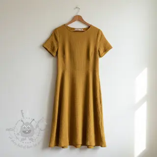 Kaksinkertainen harsokangas/musliini ochre ORGANIC