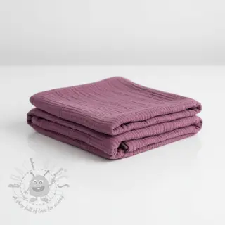 Kaksinkertainen harsokangas/musliini purple ORGANIC