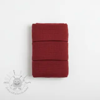 Kaksinkertainen harsokangas/musliini bordeaux ORGANIC