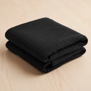 Dvojitá gázovina/mušelín black