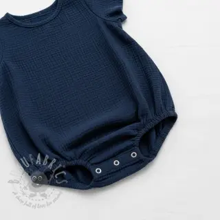 Kaksinkertainen harsokangas/musliini navy