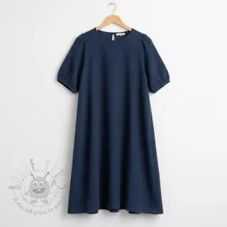 Kaksinkertainen harsokangas/musliini navy
