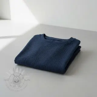 Kaksinkertainen harsokangas/musliini navy