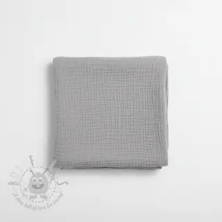 Kaksinkertainen harsokangas/musliini grey