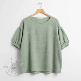 Kaksinkertainen harsokangas/musliini dark mint
