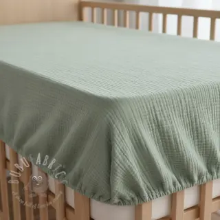 Kaksinkertainen harsokangas/musliini dark mint