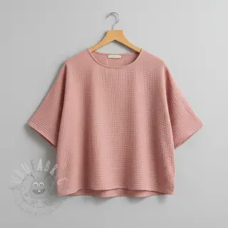 Kaksinkertainen harsokangas/musliini soft rose