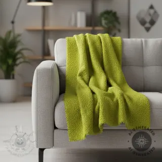 Fleece TEDDY DOUBLE SIDED old lime