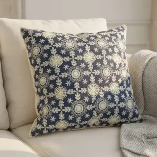 Bavlnená látka JEANS EMBROIDERY Niva design B