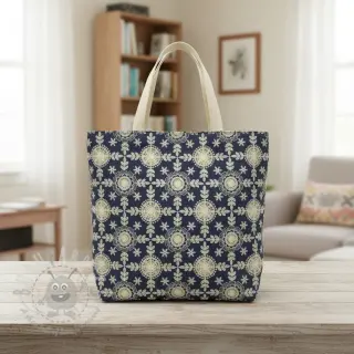 Puuvillakangas JEANS EMBROIDERY Niva design B