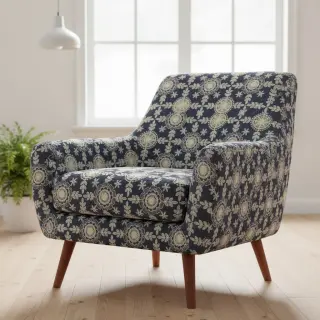 Bavlnená látka JEANS EMBROIDERY Niva design B