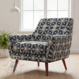 Puuvillakangas JEANS EMBROIDERY Niva design B