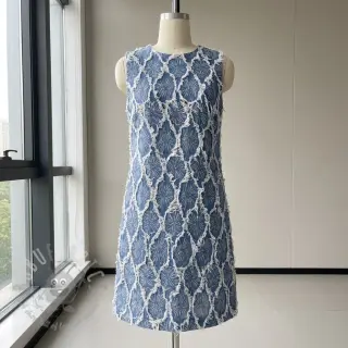 JEANS DENIM Ruffia Flowers design Ja