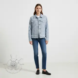 JEANS DENIM Ruffle stripes design Ja