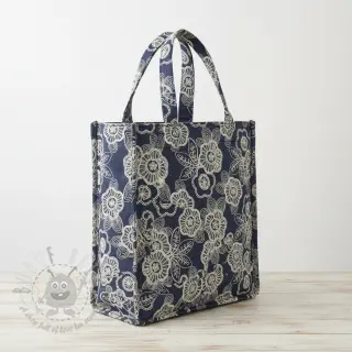 Puuvillakangas JEANS EMBROIDERY Niva design A
