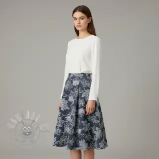 Puuvillakangas JEANS EMBROIDERY Lisa design B