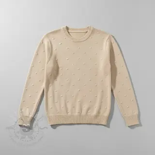 Svetrovina BIG KNIT DOT naturals
