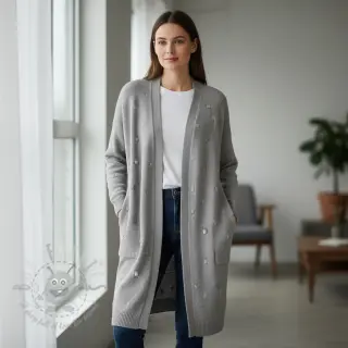 Neuletrikoo BIG KNIT DOT grey