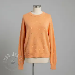 Svetrovina BIG KNIT DOT peach