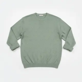 Svetrovina BIG KNIT DOT old green