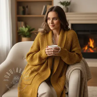 Neuletrikoo BIG KNIT mustard